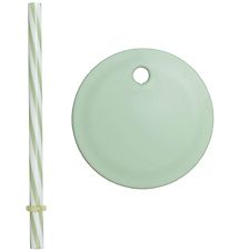Design Letters Lid/Straws - Green
