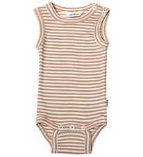 Joha Justaucorps s/m - Laine/Soie - Rib - Marron/Blanc