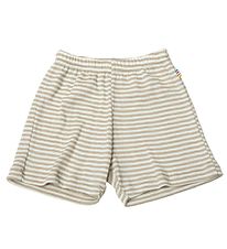 Joha Shorts - Wool/Silk - Rib - Beige/White