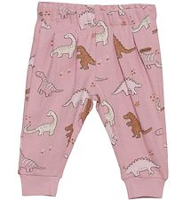 Minymo Trousers - Terrycloth - Zephyr w. Dinosaurs