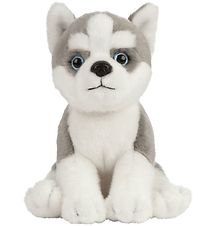 Living Nature Soft Toy - 17x7 cm - Husky Puppy - Grey/White