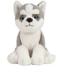 Living Nature Gosedjur - 17x7 cm - Husky Valp - Grå/Vit
