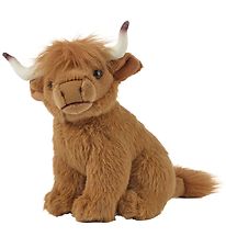 Living Nature Soft Toy - 16x8 cm - Highland Cow - Brown
