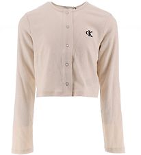 Calvin Klein Cardigan - Light Crinkle - Whitecap Grey