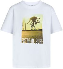 Grunt T-shirt - Bike - White w. Print