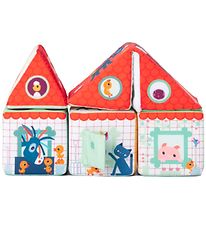 Lilliputiens Stacking Blocks - Farm House Stacking Cubes