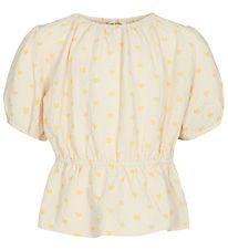 Petit by Sofie Schnoor Blouse - Antique White w. Hearts