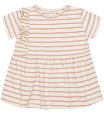 Popirol Dress - Poanneli Baby Dress - Striped Vanilla