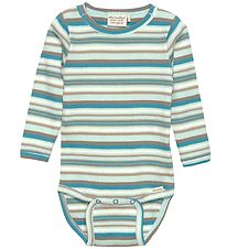 Minymo Bodysuit l/s - Rib - Pastel Blue