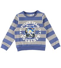 Name It Sweatshirt - NmmDes Playmobil - Bijou Blue/Grey Melange