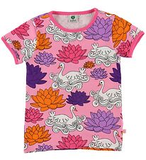 Smfolk T-shirt - Sea Pink w. Swans