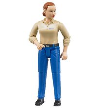 Bruder Figure - bworld - Female w. Blue Trousers - 60408