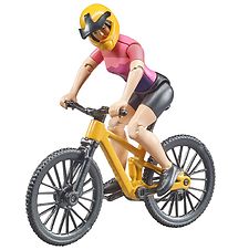 Bruder Figure w. Bicycle - bworld - Cyclist - Woman - 63111
