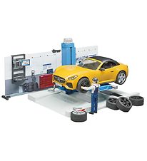 Bruder Play Set - bworld - Car workshop w. Roadster - 62110