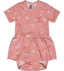 Hummel Bodysuit w. Skirt s/s - hmlZanzi - Pink