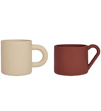 OYOY Cups - 2-Pack - Nomu - Silicone - Vanilla/Nutmeg