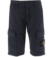 Stone Island Stuttbuxur - Dökkblátt