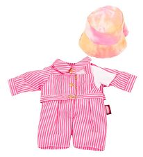 Gtz Poppenkleding - 30-33 cm - Roze-Gestreept