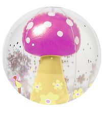 SunnyLife 3D Beach Ball - 35 cm - Yellow/Purple