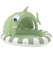 SunnyLife Kiddy Pool - Kiddy Pool - Shark Tribe - Green/White