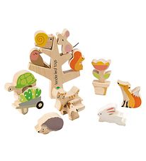 Tender Leaf Wooden Toy - Stack animals - 16 Parts - The Garden