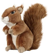 Living Nature Soft Toy - 17x15 cm - Squirrel Large - Brown
