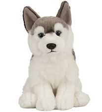 Living Nature Soft Toy - 24x10 cm - Husky Dog - Grey/White