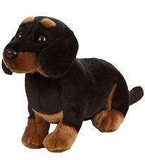 Living Nature Soft Toy - 29x9 cm - Dachshund - Black/Brown