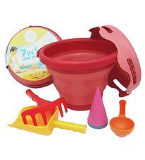 Compact Toys Beach Set - 7 Parts - Red