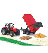 Bruder Tractor - Massey Ferguson 7480 w. Tipper - 02045