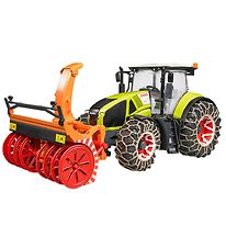 Bruder Tractor - Claas Axion 950 w. Snow plow and chains - 03017
