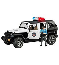 Bruder Car - Jeep Wrangler Police Car w. Light/Sound and Police