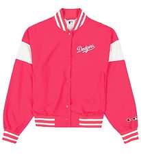 Champion Fashion Bomber Jacket - Pink w. White