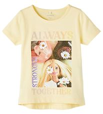 Name It T-Shirt - NmfAbeline Barbie - Double Cream