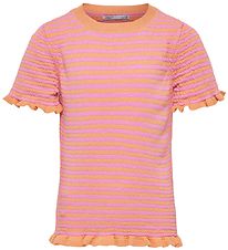 Kids Only T-Shirt - Strick - KogSally - Orange Chiffon/Fuchsia P