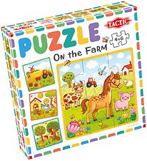 TACTIC Puzzle Game - My First Puzzle - 4x6 Bricks - On The Farm