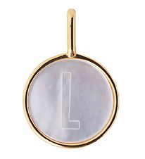 Design Letters Hnge Till Halsband - L - Pearl Gold