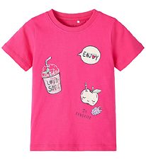 Name It T-Shirt - NmfDenice - Pink Yarrow