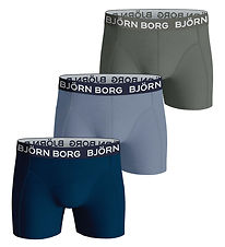Bjrn Borg Boxers - 3-Pack - Blue/Green/Grey