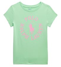 Polo Ralph Lauren T-shirt - Longwood - Light Green w. Pink