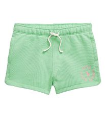 Polo Ralph Lauren Sweatshorts - Langhout - Lichtgroen m. Roze