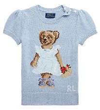 Polo Ralph Lauren T-shirt - Knitted - Cottage - Estate Blue w. B