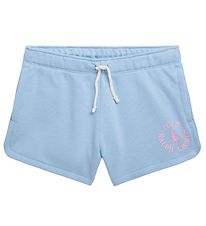 Polo Ralph Lauren Shorts - Langhout - Lichtblauw m. Roze
