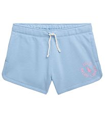 Polo Ralph Lauren Sweatshorts - Langhout - Lichtblauw m. Roze