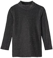 Name It Blouse - NmfRota - Black w. Silver Glitter