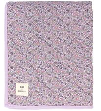 Bibs X Liberty Decke - Quilted - 85x110 cm. - Blumen - Violett