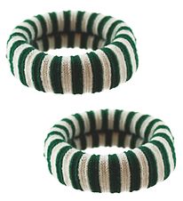 Bows By Str Elastics - 3-Pack - Ea - Striped Army/Off White