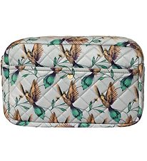 Fan Palm Toiletry Bag - Large - Quilted - Natural Hummingbird