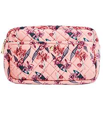 Fan Palm Toiletry Bag - Large - Quilted Velvet - Flawless Rose