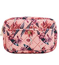 Fan Palm Toiletry Bag - Medium+ - Quilted Velvet - Flawless Rose